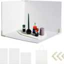 3 PCS Board Photo Backdrop, 15.8x11.8 Inch Waterproof Photography Backdrop Boards with 3 PCS Bracket for Flat Lay, Product Photography Background (White 3)