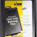 Lodge Seasoned Cast Iron Baking Pan - 15.5 Inches x 10.5 Inches - Heavy-Duty Rectangular Iron Bakeware with Dual Handles - Pre-Seasoned Oven Pan - Nonstick Baking Tray