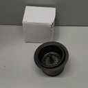 Kitchen Extended Garbage Disposal Flange Strainer Stainless Steel Assembly Kit with Basket Strainer and Drain Stopper for 3 1/2 Inch Standard Sink Drain, Deep Sink Flange for Disposer, ORB Brushed (Bronze)