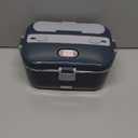 DUPASU Electric Lunch Box Food Warmer: 100W Heated Lunch Box for Adults, 1.8L Portable Fast Heating Lunchbox Food Heater for Car, Truck, Work, Travel, Lonchera Electrical Porttil 12/24V/110-230V (Light grey+Charcoal Grey)