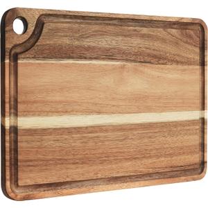 Large Wood Cutting Board For Kitchen 18x12x1.5 Thick Cheese Charcuterie Board