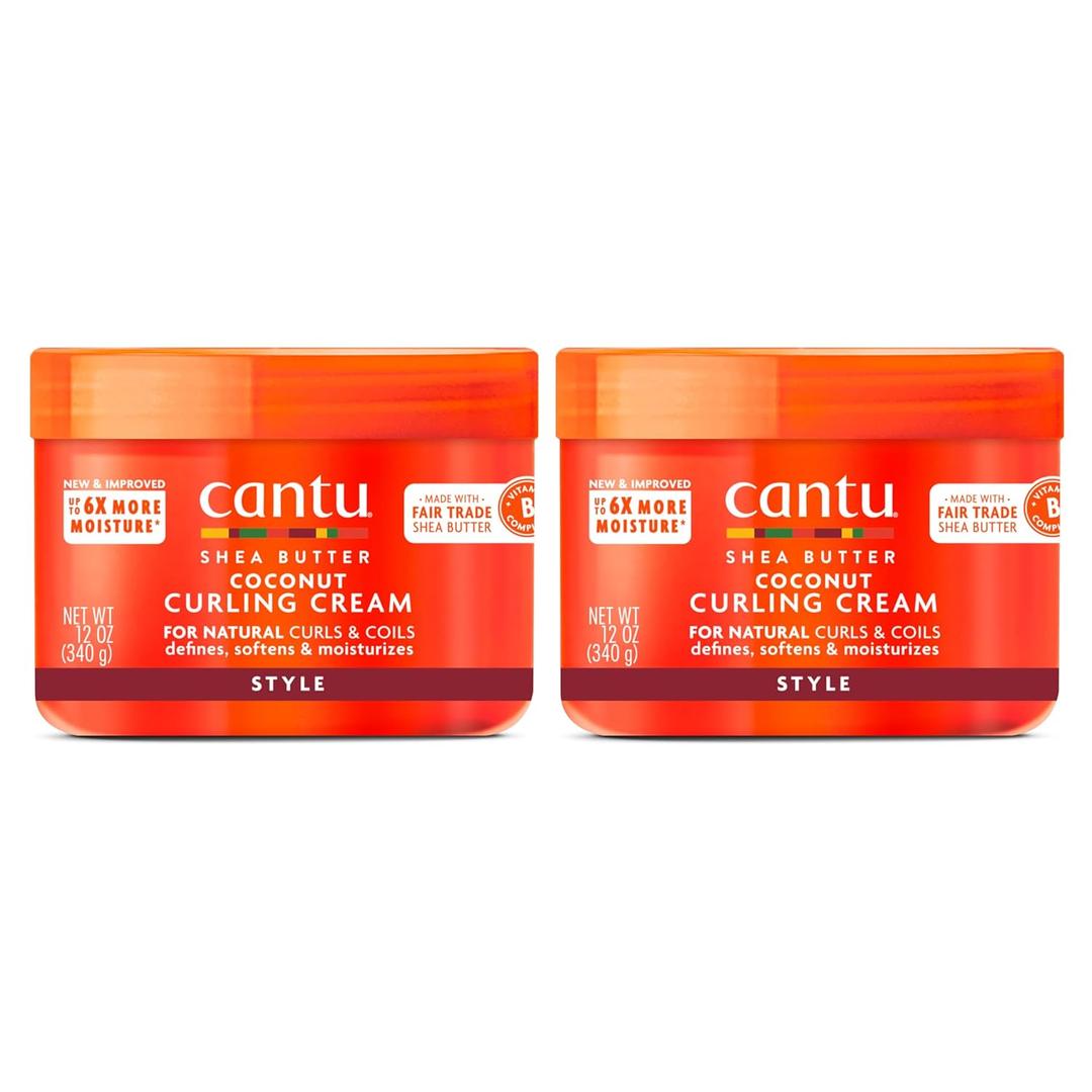 Cantu Coconut Curling Cream, 12 Ounce (Pack of 12)