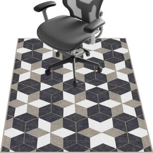 Chair Mat for Hardwood Floor,48"*36" Under Desk Mat for Rolling Computer Chair &Low Pile Carpet Floor,Anti-Slip Floor Protector for Home Office Cube
