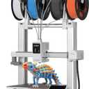Anycubic Kobra X Multicolor 3D Printer, Easy Setup, Native 4-Color | Up 19 Color, 600mm/s Fast 3D Printing, AI Camera, Quiet 45dB, 260mm³, FDM for Kids Beginners Family Makers Professional