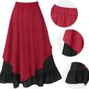 Renaissance Costume Women Medieval Victorian Fancy Dresses Halloween Pirate Cosplay (M)