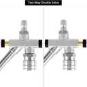 QWORK Foam Cannon Dual-Connector Accessory for Pressure Washer - Includes 5 Nozzles, 1/4" Quick Connecting, Effortless Switching Between Foam Spray & Pressure Washer Tip