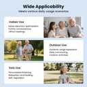 SABAN 1PCS OTC Rechargeable Hearing Aids for Seniors with Noise Cancelling, 5 Volume Modes, Easy Setup, Hearing Amplifier for Adults (Beige)