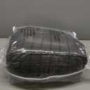 CozyLux Oversized Queen Comforter Set Dark Grey Seersucker 7 Pieces 98x98 Bed in a Bag Comforter Set with Sheets, Luxury Soft Bedding Sets with Down Alternative Comforter, Sheets, Pillowcases & Shams