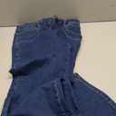 Sidefeel Women's Straight Leg Jeans High Waisted Petite Stretchy Jeans Zimbaplatinum Wide Leg Ankle Denim Pants with Pockets (6, Dark Blue)