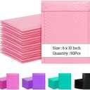 6x10 Inch Bubble Mailers 50 Pack, Self-Seal Poly Padded Envelope, Waterproof Shipping Bags for Small Business, Light Pink