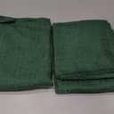 Kevin Textile Pack of 2 Outdoor Waterproof Pillow Covers Checkered Decorative Cushions Sham Throw Pillowcases Shell for Patio Tent Garden Couch Bed Sofa 24x24 Inch Dark Green