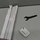 LazBlinds No Tools No Drill 1" Vinyl Mini Blinds, Cordless Blinds for Windows, Light Filtering Horizontal Window Blinds & Shades, 27" W x 48" H, White