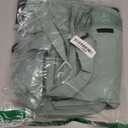 Womens Waterproof Rain jacket Lightweight Active Outdoor Raincoat with Removable Hood (Green, L)