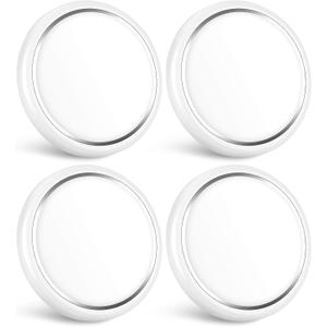 GZV RV Interior Light, Rv Puck Lights, Dimmable LED Ceiling Lights for Camper, DC 12V 4.75 Inch, RV Round Lights for Inside, LED Lights for Travel Trailer Boat 4 Pack (4000K - Cool White)