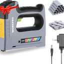 WORKPRO 5 in 1 Cordless Staple Gun, 3.6V Rechargeable Electric Stapler with 2000 Staples and Nails, Upholstery Staple Gun for Wood, Furniture, Office, and DIY Projects