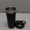 BlenderBottle Sport Sleek Shaker Cup Insulated Stainless Steel Water Bottle with Wire Whisk, 25-Ounce, Black