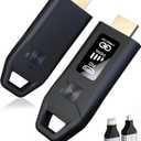 Wireless HDMI Transmitter and Receiver 328FT/100M, LED Display, 4K Decode 1080P@60Hz Ultra HD Video Output, Plug&Play 5G+2.4G for Video & Audio to Monitor from PC/Projector/TV Box