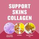 Gold Bond Plumping Collagen Body & Face Serum Lotion, Lightweight Hydrating Moisturizer with Collagen Peptide Complex, Jojoba and Grapeseed Oils to Visibly Plump Skin, Cherry Blossom Scent, 8 oz