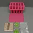 Homemade Popsicles Molds, Food Grade Popsicle Molds for Kids, 10 Cavity Non-BPA Silicone Ice Pop Maker, Reusable Silicone Popsicle Molds with 50 Stick, 50 Bags, Funnel (Pink)