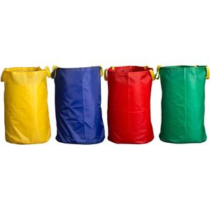 Wowagoga Potato Sack Race Bags 28x40'', Colorful Jumping Pocket Adult Sense Sports Game Equipment Party Accessory for Field Day, Outdoor Picnic Party(Set of 4)