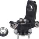 KUSATEC 698-406 Front Suspension Steering Knuckle & Wheel Bearing Hub Assembly Compatible with Ford Focus 2006 2007 2008 2009 2010 2011, Right Passenger Side, Replace # 6S4Z1215B