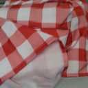 Waterproof Checkered Tablecloth Fabric - Rectangle 58x84 Inch Classic Gingham Buffalo Plaid Table Cloth for Indoor/Outdoor Use - Washable Table Cover for Kitchen, BBQs, and Parties