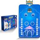 Educational Prayer Mat - Interactive Prayer Mats for Kids, Built-in Compass, 50 Touch-Sensitive Buttons, LCD Counter, Professional Quran Reciter - 47x27 (Boys Edition V2)