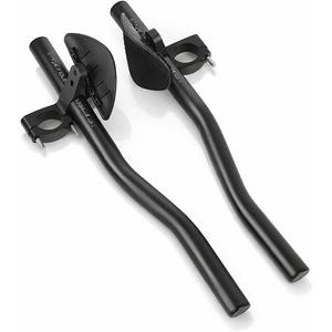 Ergonomic Rest Handlebar, Adjustable Aero for Road Bike, Triathlon, Mountain Bikes (black)