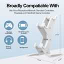 DOYO Controller Holder Stand, Universal Metal Material Game Controller Headset Stand Controller Accessories for Gamepad of PS5 / Xbox / PS4 / Switch White