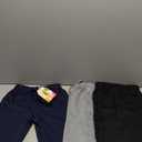 3 Pack Boys Sweatpants Boys Athletic Joggers Pants Kids Youth Open Bottom Pants with Pockets Drawstring, Black, Grey, Blue, Size S