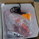 Heated Chicken Waterer, Thermostatically Controlled Poultry Water Heater for Winter, 4 Horizontal Nipples and 8 Support Legs, Anti-Freezing Watering System for Coop Accessories (Orange, 3.2Gallon)