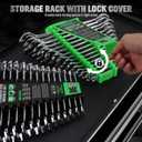 SWANLAKE 30-Piece Combination Wrench Set, Metric & SAE (8-22mm & 1/4 to 1-1/16),12-Point Open End Standard Wrench Set, Mechanics Wrenches Sets, Chrome Vanadium Steel with Storage Rack