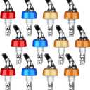Automatic Measured Bottle Pourer - Quick Shot Spirit Measure Pourer Drinks Wine Cocktail Dispenser Home Bar Tools - 1oz/30ml (mix color 12 pack)