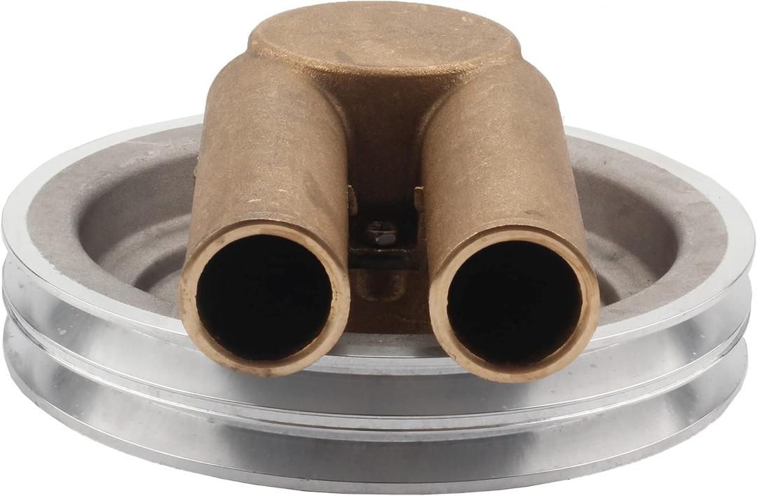 Dasbecan 21214596 Sea Water Pump Compatible with Volvo Penta Belt Pulley 4.3 5.0 5.7 Replaces OEM# 3862487 381269 3858229 Crankshaft Mounted Raw Waterpump