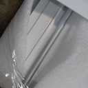 Paramondo Retractable Door Screen for Single Door, Free Stop Sliding Patio Doors - Durable White Aluminium Frames with Fiberglass Mesh - White, Size 38 9/16" Wide x 81 3/8" High