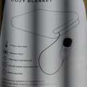 Heated Throw Blanket, Faux Fur Cozy Heating Blanket with Overheat Protection, 1/2/4/6/8 Hours Auto-Off 10 Heat Level, Machine Washable (50x60 Inches, Beige)