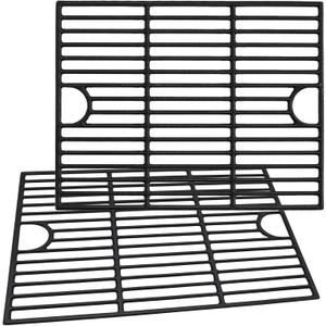 17 Inch Cast Iron Grill Grates for Nexgrill 4 Burner 720-0830H 720-0783E 720-0830X 720-0888S and 5 Burner 720-0888N 720-0888 720-0697 Replacement Cooking Grate Parts