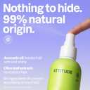 ATTITUDE Detangling Spray, EWG Verified, Vegan & Plant-Based Hair Care, Leave-In for Smooth & Manageable Hair, Pear & Amber Scent, 8 Fl Oz