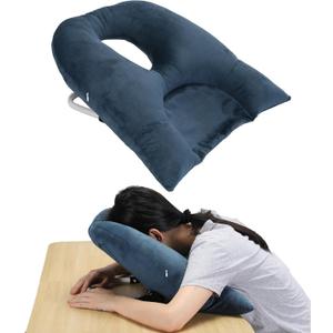 New Upgrade Face Down Pillow After Eye Surgery, Adjustable Height Prone Prone Pillow Face Down Sleep, Retina Lying Pillow, Eye Surgery Support Equipment, Blue