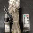 CZJUTAI Led Curtain Lights Warm White/ Molicular Options ,8 Lightning Modes and Timer, Remote Control Included, Indoor and Outdoor Use 