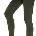 THE GYM PEOPLE Thick High Waist Yoga Pants with Pockets, Tummy Control Workout Running Yoga Leggings for Women, Size: L