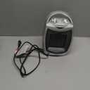 GiveBest Portable Electric Space Heater with Thermostat, 1500W/750W Safe and Quiet Ceramic Heater Fan, Heat Up 200 Square Feet for Office Room Desk Indoor Use, Silver