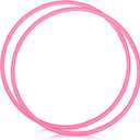 WinnerWhy 2 Pcs Toy Hoop Exercise Hoop Detachable Adjustable Plastic Toy Ring Playground Equipment for School Colored Circles Exercise Ring for Teens Dog Agility Equipment(Pink,23 Inch)
