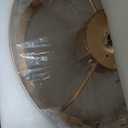 Finktonglan 20 Inch Gold Caged Ceiling Fan with Light, Crystal Chandelier Ceiling Fan with Lights Remote Control, Modern Crystal Fandelier 6 Speeds for Dining Room, Living Room