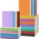 Gwybkq Small Lined Notepads Bulk 60 Pack Mini Journal Pocket Notebooks Set Colorful Cover Notebooks for Kids 3.5 x 5.5 Inches, 30 Sheets/60 Pages
