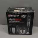 Mueller Multistick 5-in-1 Immersion Blender Handheld,12 Speed Hand Mixer-Turbo Boost,Heaviest Duty Copper Motor,Titanium reinforced Blades Hand Blender,Milk Frother Wand,Whisk,Beaker,Chopper,Grey