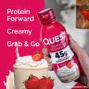Quest Nutrition Strawberry Protein Shake, 45g Protein, 2g Sugar, 4g Net Carbs, Ready to Drink, Gluten Free, 12 Count
(EXP 04/04/26)