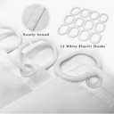 Colorful Watercolor Abstract Shower Curtain Blue Pink Teal Oil Painting Ombre Geometric Aesthetic Minimalist Modern Girls Women Bathroom Decor Curtain with Hooks,70Wx70L