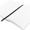 moonster Blank Journal Notebook Paper - A5 Journal Refill - for Refillable Leather Journal - Premium Milled Inserts Blank Sketch Book, Unlined Notepad 8.25 x 5.8 Inch, with 320 Pages 70gsm & Bookmark