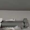 24 Inches Tall Retractable Baby gate for Dogs, Short Pet Gates to Step Over, Extends up to 55" Wide, Reinforced Mesh Doggie Gates for Indoors Outdoors Small Dog Gate for Stairs Puppy Gate (Grey) (Gray)